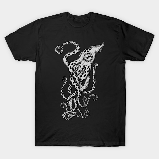 Giant Squid Squirm T-Shirt by machmigo